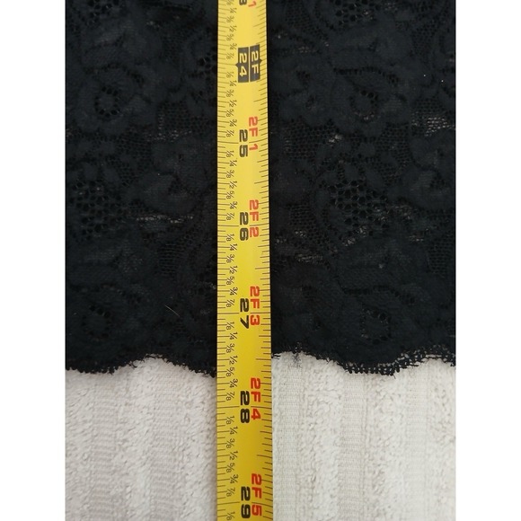 White House Black Market Zebra Lace Camisole Top XL Y2K Style Slip Tank - Picture 12 of 16